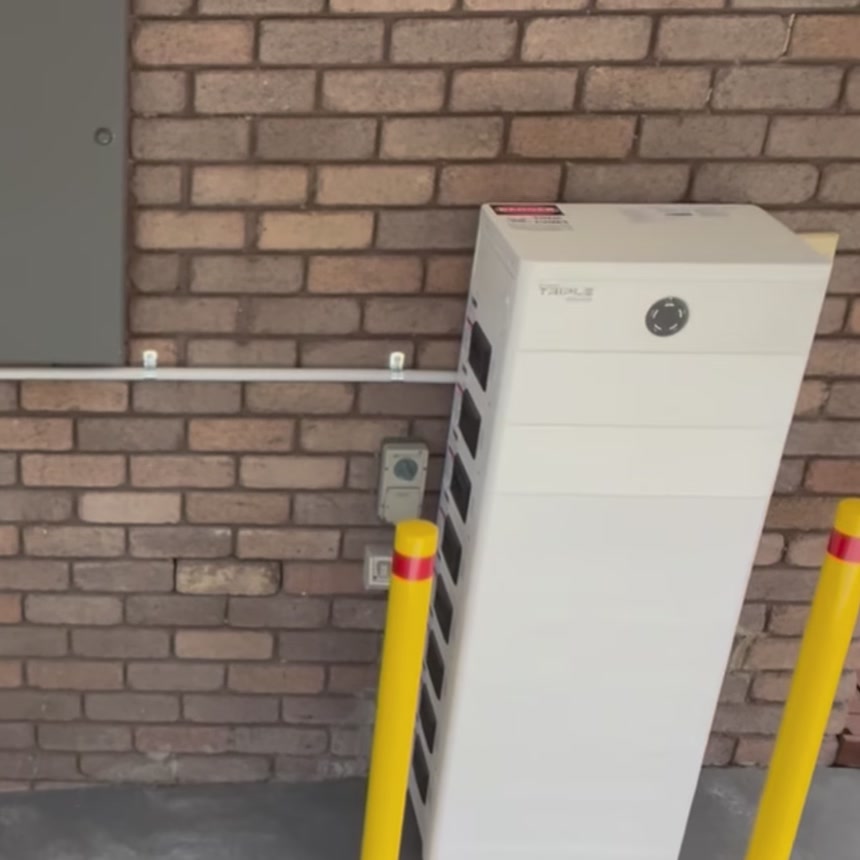 SolaX battery stack installed by REST Energy in the Derwent Valley
