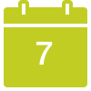 Calendar icon for the 7-year install warranty