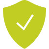 Shield with tick icon for SAA accredited installer