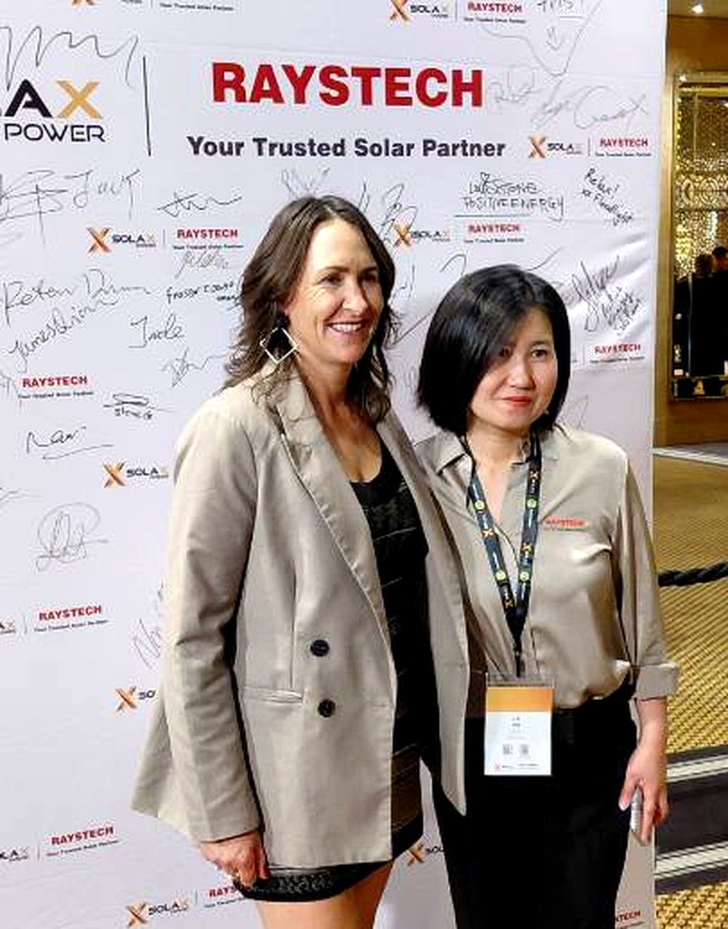 REST Energy team at a Raystech and SolaX industry event